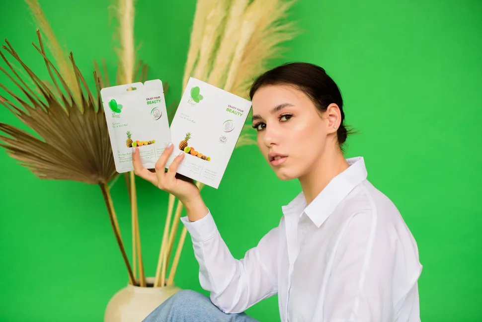 Маски для лица Rosel Cosmetics Face & Neck Mask Cucumber Extract