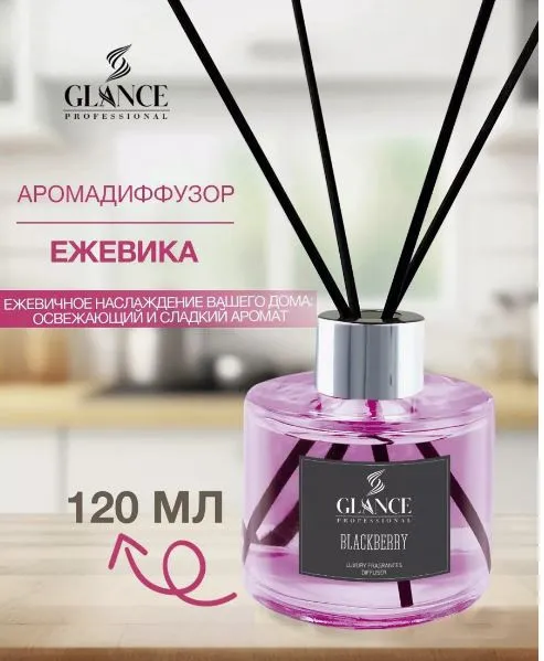 GLANCE Ароматический Диффузор BLACKBERRY-ЕЖЕВИКА, 120мл