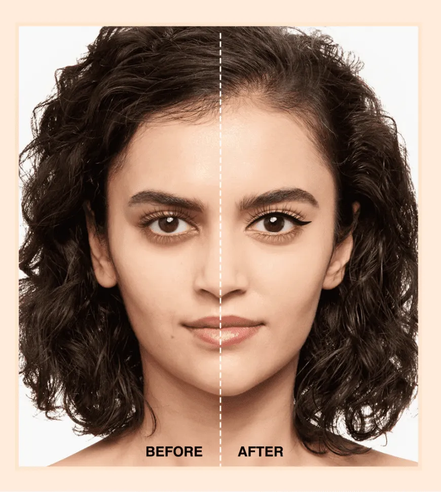 Двухсторонняя быстросохнущая подводка для глаз со штампом / чёрная O.TWO.O арт. 1019 2.8 g.