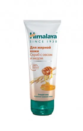 Himalaya Скраб для жирной кожи с овсом и медом 75 ml