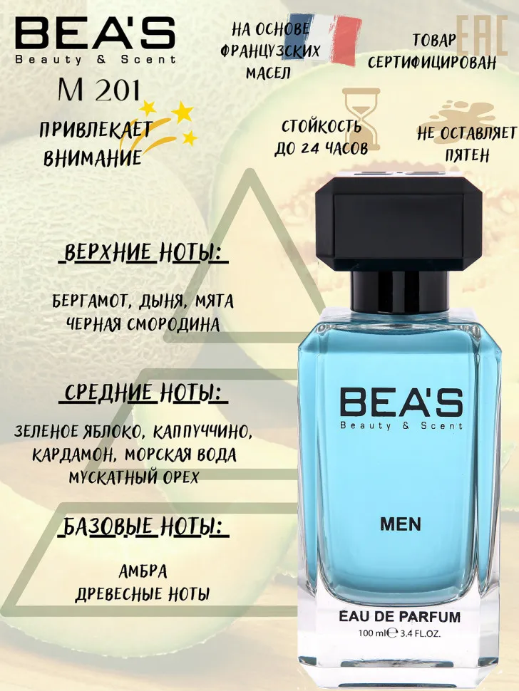Парфюм Beas 100 ml M 201 Antonio Banderas Blue Seduction men