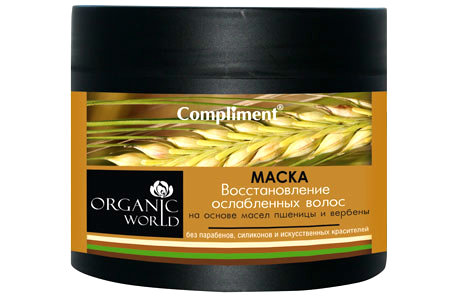 Маска для волос Organic world "Восстановление ослабленных волос" 300 ml