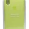 Силиконовый чехол для Айфон XS - (Салатовый)