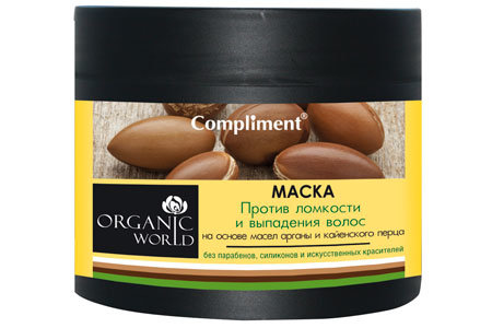 Маска для волос Organic world "Против ломкости и выпадения волос" 300 ml