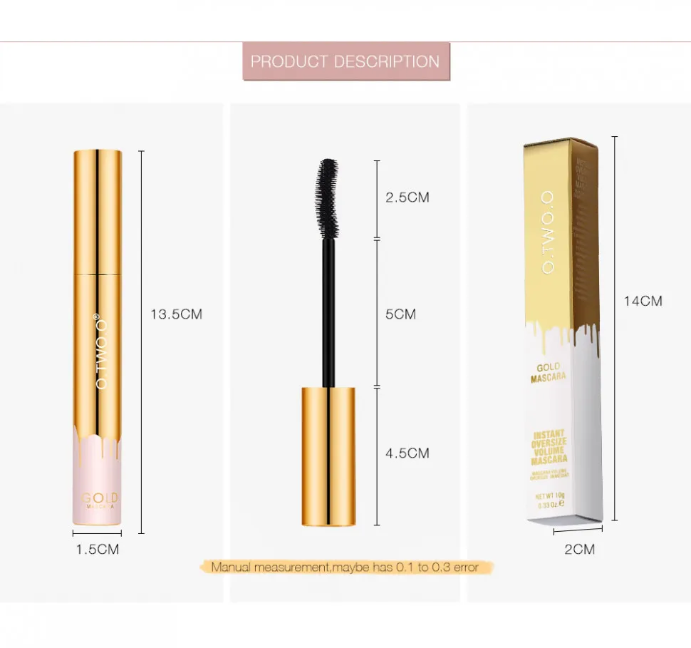 Тушь для ресниц O.TWO.O Gold Mascara 10g (арт. 9981)
