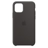 Силиконовый чехол для Айфон 12-mini (Черный)