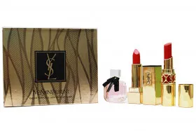 Подарочный набор Yves Saint Laurent EAU DE PARFUM Mon paris&amp; LIPSTICK &amp; LIP GLAZE
