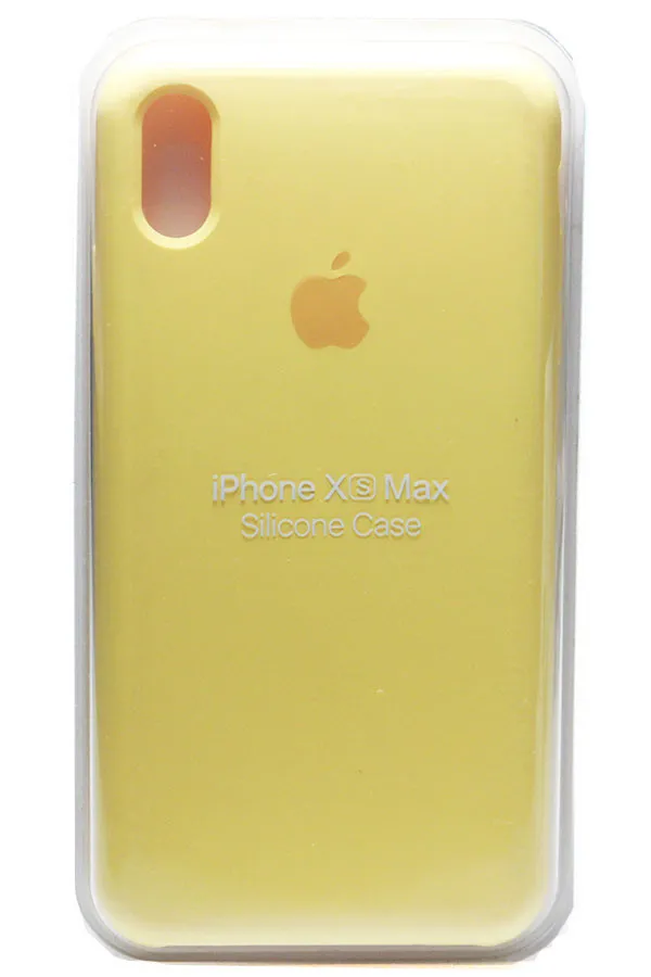 Силиконовый чехол для Айфон XS Max - (Золотой)