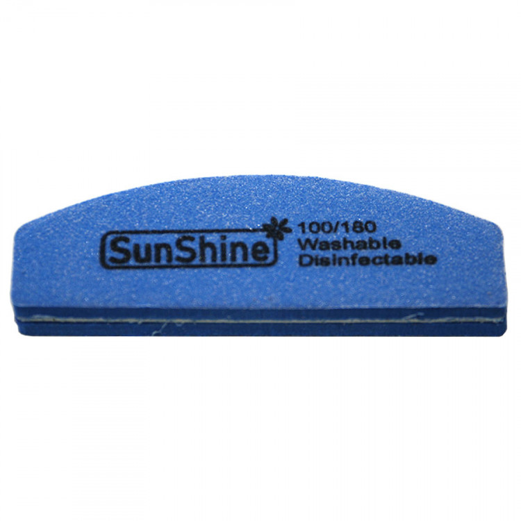 Пилка-баф лодочка для ногтей SunShine 100/180, 9x3см