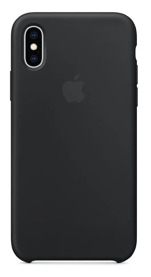 Силиконовый чехол для Айфон XS -Чёрный (Black)