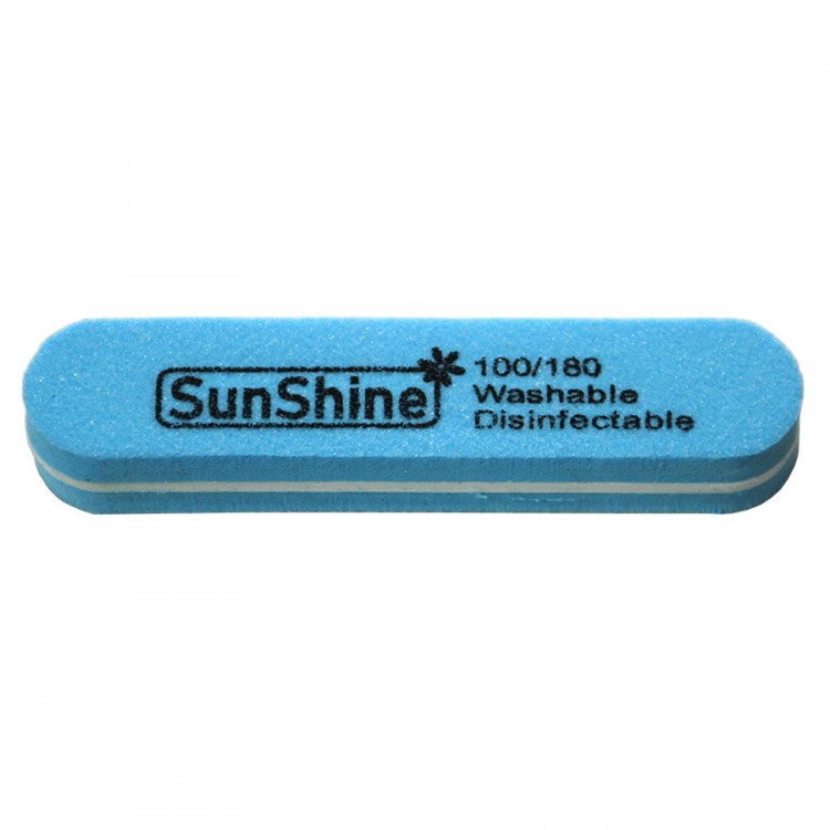 Пилка-баф для ногтей SunShine 100/180, 9x2см (овальная)