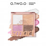 O.TWO.O Пудра-хайлайтер для макияж, 4 цвета арт. SC045 Shimmer Peach #03 7.5 g.